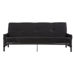 Betsayda Full 76'' Wide Tufted Back Futon And Mattress with Storage