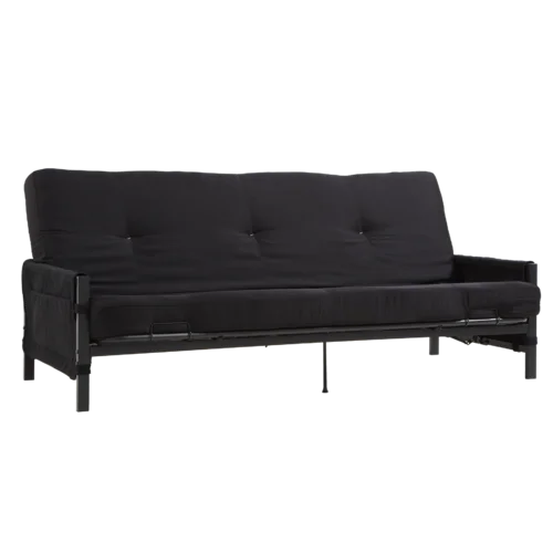 Betsayda Full 76'' Wide Tufted Back Futon And Mattress with Storage