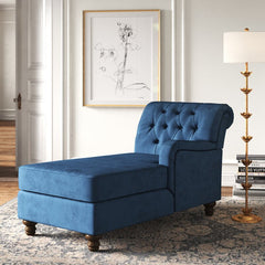 Beverly Chaise Lounge Solid and Engineered Wood Frame