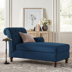 Beverly Chaise Lounge Solid and Engineered Wood Frame