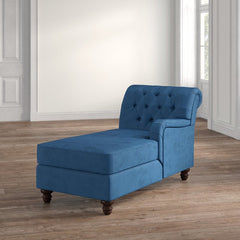 Beverly Chaise Lounge Solid and Engineered Wood Frame