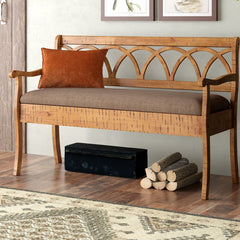 Bianchi Wood Flip Top Storage Bench Contemporary Aesthetic