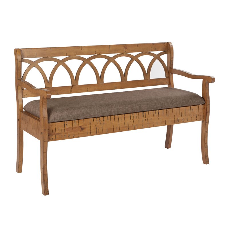 Bianchi Wood Flip Top Storage Bench Contemporary Aesthetic