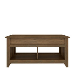 Knotty Oak Bianka Lift Top Coffee Table Neutral Wood Grain