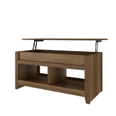 Knotty Oak Bianka Lift Top Coffee Table Neutral Wood Grain