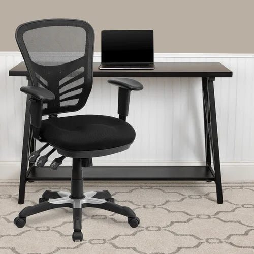 Black Billups Ergonomic Mesh Task Chair Comfort and Productivity Design
