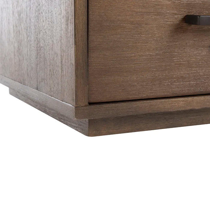 Dark Chocolate Bilmont 17.7'' Tall 1 - Drawer Solid Wood Nightstand