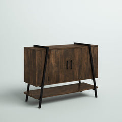 Dark Pine Bima 46.5'' Wide Server Middle Divider and a Shelf