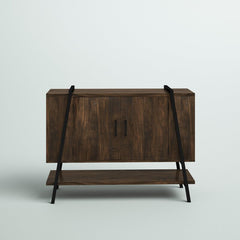 Dark Pine Bima 46.5'' Wide Server Middle Divider and a Shelf