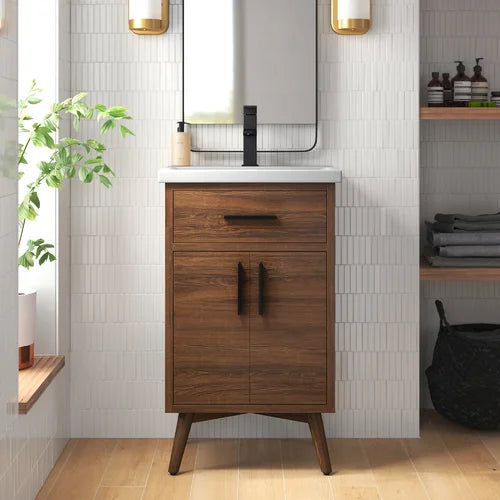 Binford 20" Single Bathroom Vanity Set Sink Boasts a Rectangular Shape