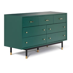 Blair 7 Drawer 60'' W Solid Wood Dresser Tip Over Restraint Device
