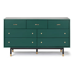 Blair 7 Drawer 60'' W Solid Wood Dresser Tip Over Restraint Device