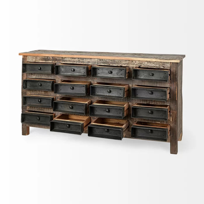 Blairwood 16 Drawer 63'' W Solid Wood Dresser Perfect Organize