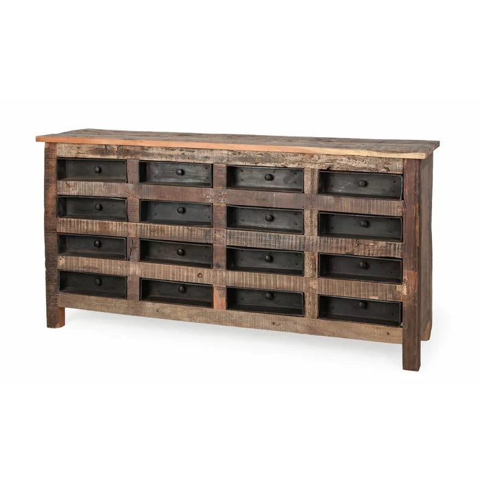 Blairwood 16 Drawer 63'' W Solid Wood Dresser Perfect Organize