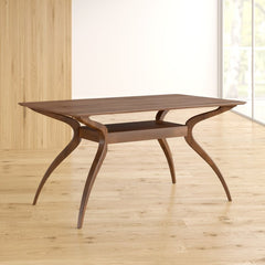 Natural Walnut 59.06'' Dining Table Perfect for Sitting Down to A Meal in A Modern Style
