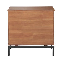 Blanco 24'' Tall 1 - Drawer Nightstand in Dark Brown Modern Design
