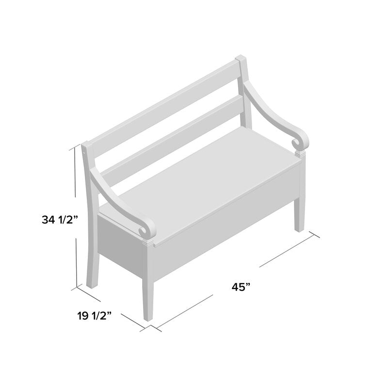 Gray Blasingame Flip Top Storage Bench Form and function