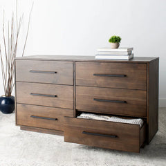 Bloomfield 6 Drawer 56'' W Dresser Time Honored Quality and Craftsmanship Design