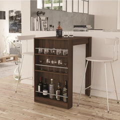 Bar Table with Wine Storage Bring to your home the Boahaus Cambridge Stylish Bar