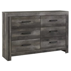 Bolivar 6 Drawer 60.75'' W Double Dresser with Mirror Minimalist Chic Profile