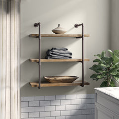 3 Piece Tiered Shelf Provide Plenty of Space to Store and Showcase Books, Photographs, and Other Decorative Favorites
