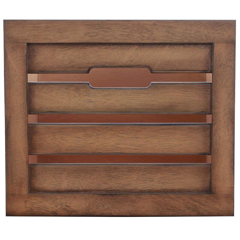 Antique Navy/Honeynut Bookout Drawer Storage Bench