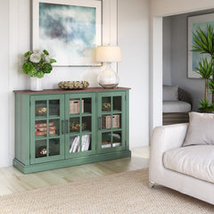 55'' Wide Sideboard Perfect Upgrade To Your Living Room and Hold Most Flat-Screen TVs up to 60" and 75 Pounds