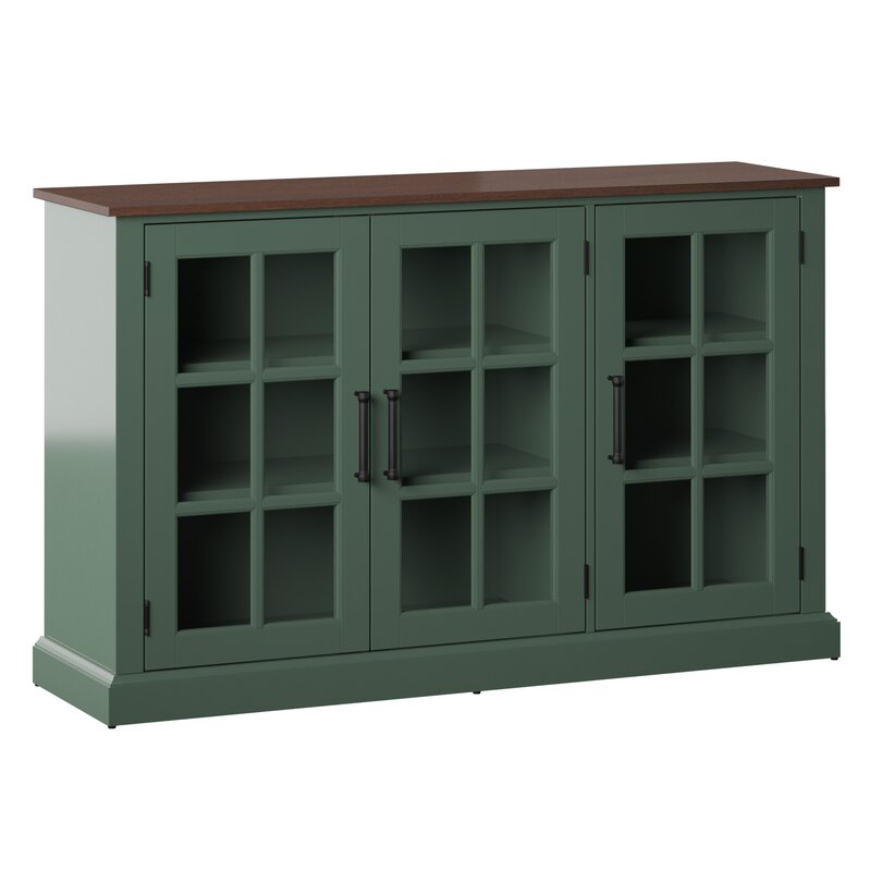 55'' Wide Sideboard Perfect Upgrade To Your Living Room and Hold Most Flat-Screen TVs up to 60" and 75 Pounds