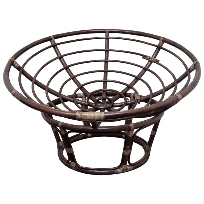 42'' Wide Papasan Chair Rattan/Wicker Removable Seat Cushion