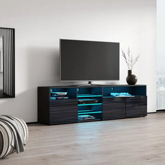 Boutte TV Stand for TVs up to 88" with Cable Management Built-in Lighting