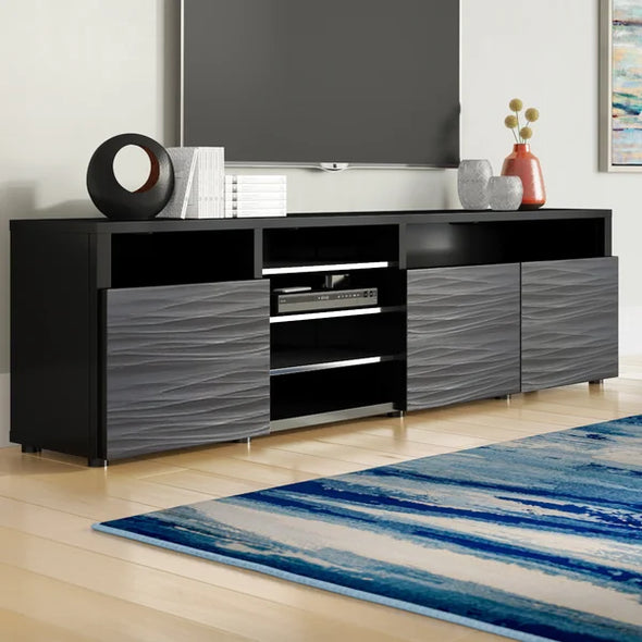 Boutte TV Stand for TVs up to 88" with Cable Management Built-in Lighting