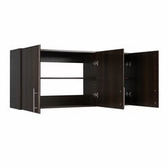 Espresso Bovey 24" H x 54" W x 12" D Wall Cabinet Adjustable Shelving
