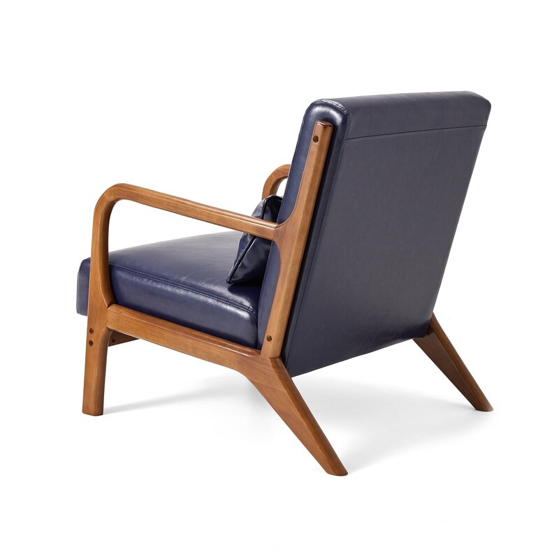 Bradley 26'' Wide Armchair Made of a Solid Rubberwood Frame