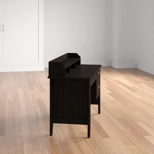 Espresso Braesen Executive Desk with Hutch Crafted from Manufactured Wood