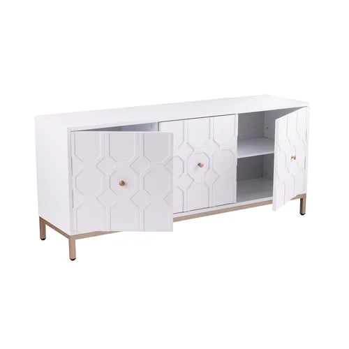 Brandsmere 59'' Wide Buffet Table Mix of Solid and Engineered Wood