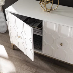 Brandsmere 59'' Wide Buffet Table Mix of Solid and Engineered Wood