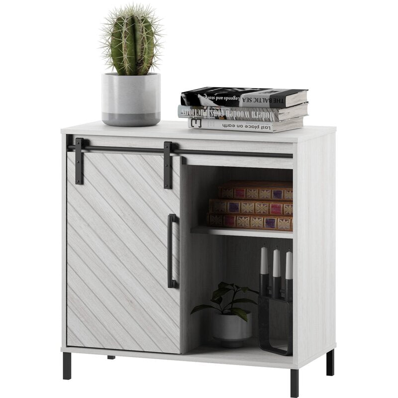 Braylon 31.63'' Tall 1 Door Accent Cabinet One Adjustable Shelf