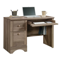 Salt Oak Desk With Keyboard Tray Solid Wood Perfect For Organize