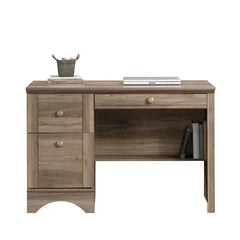 Salt Oak Desk With Keyboard Tray Solid Wood Perfect For Organize