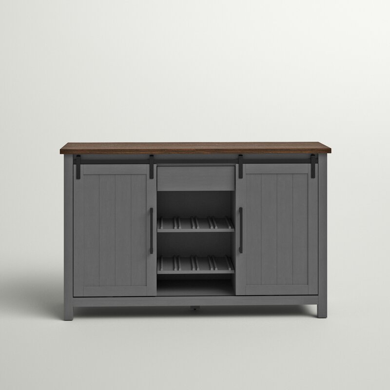 Antique Gray Brentley 54'' Wide 1 Drawer Sideboard