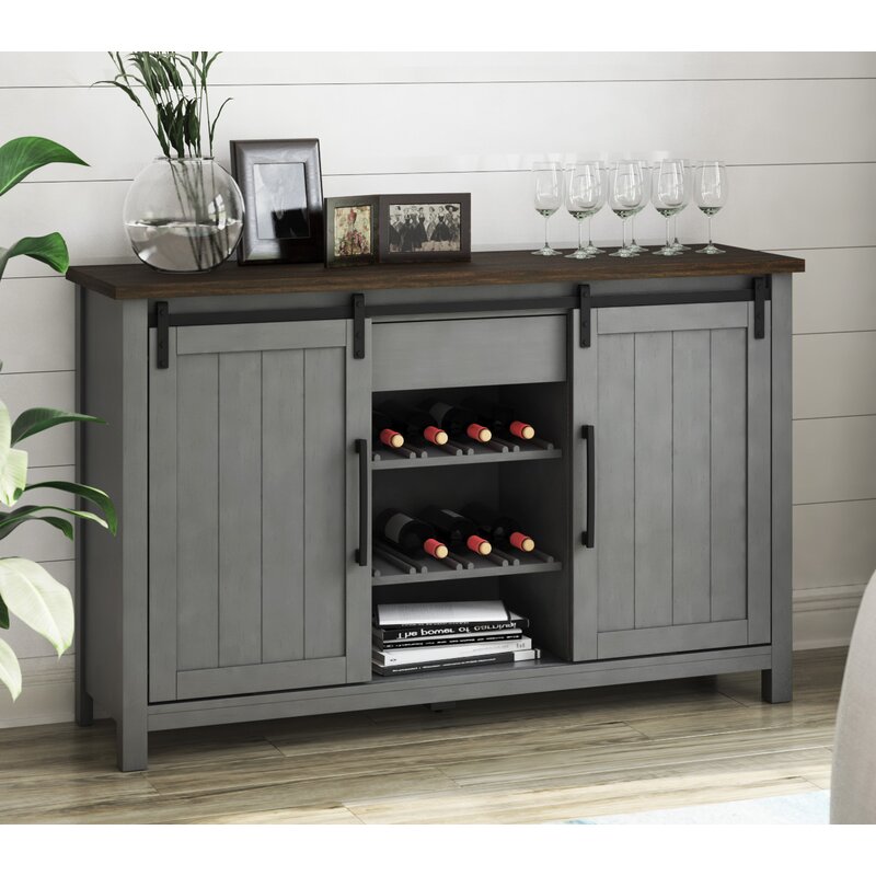Antique Gray Brentley 54'' Wide 1 Drawer Sideboard