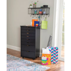 8 Drawer Rolling Storage Chest Storage Solution for the Office, Kitchen, Bedroom, or Anywhere Where Organization is Needed