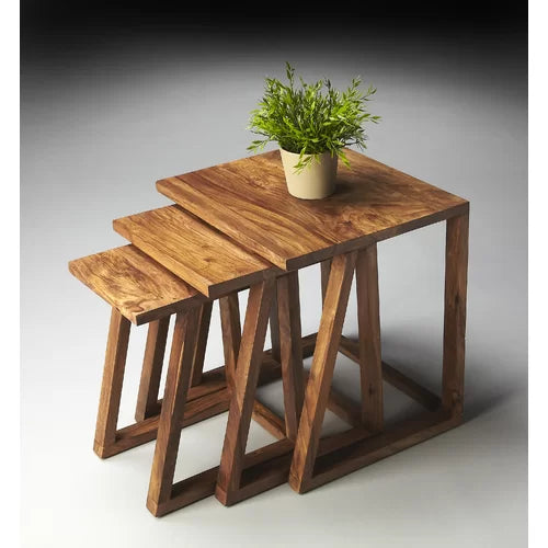 Bret 22'' Tall Sled Nesting Tables Bring Minimalist Modern Style To your Sofa’s Side