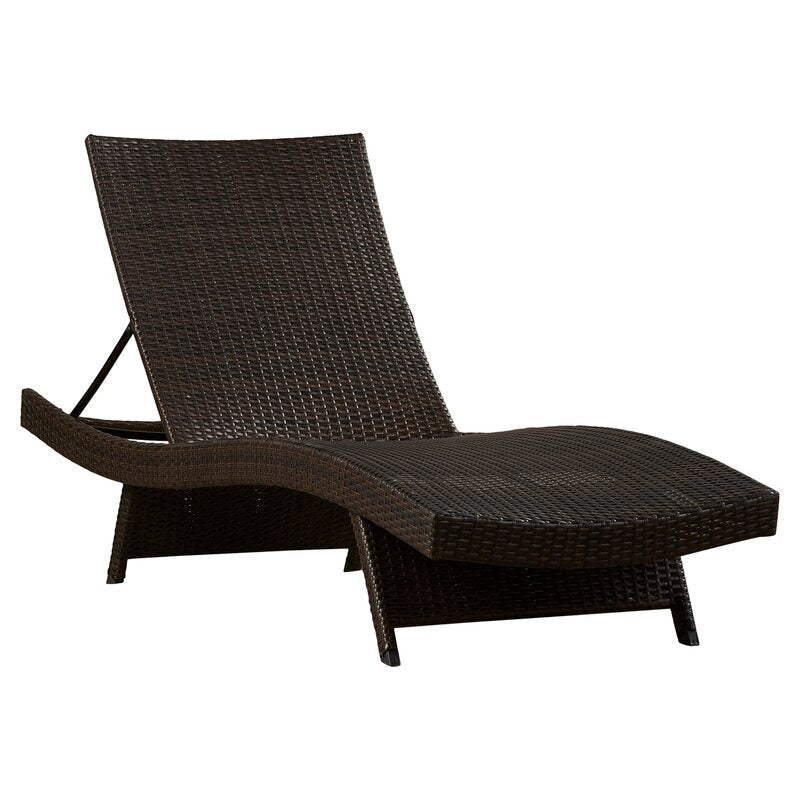 Multi Brown Breton 79.25'' Long Reclining Chaise Lounge Set of 2