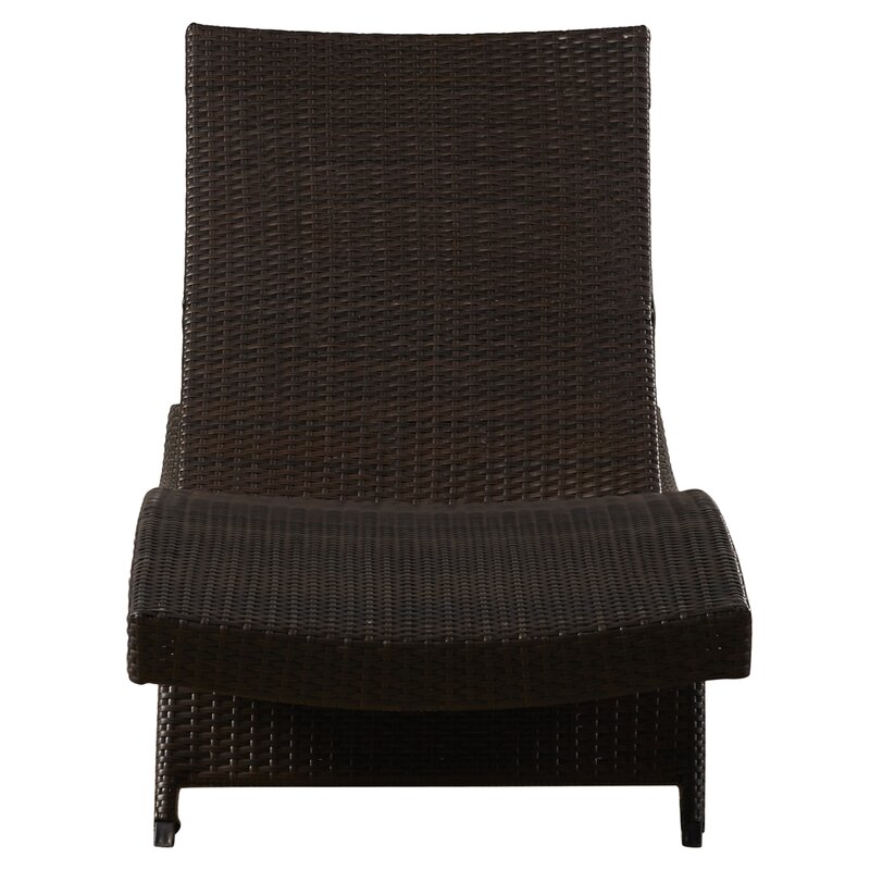 Multi Brown Breton 79.25'' Long Reclining Chaise Lounge Set of 2