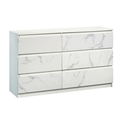 White Brevyn 6 Drawer 55.16'' W Style and Storage All In One