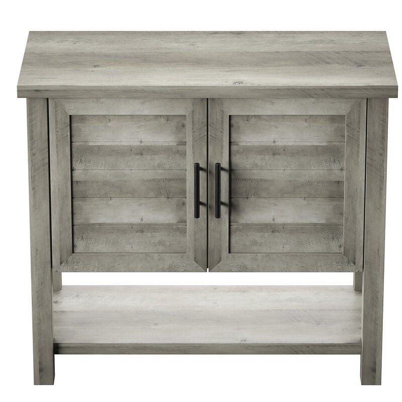 2 - Door Accent Cabinet Shutter Style Doors Console Table is as Convenient