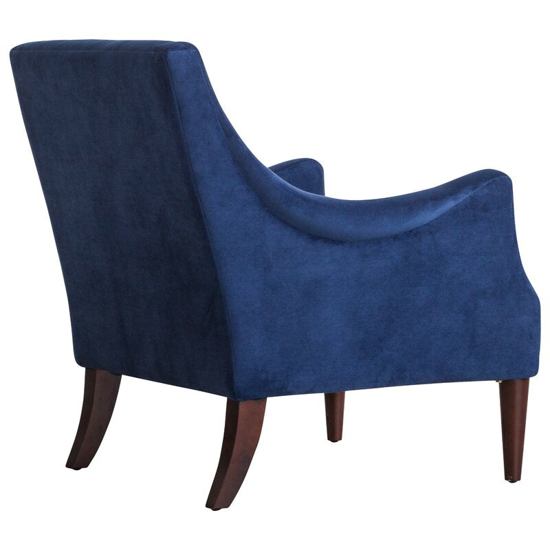 30'' Wide Tufted Armchair Distinctive Silhouette Recessed Arms a Button Tufted Back