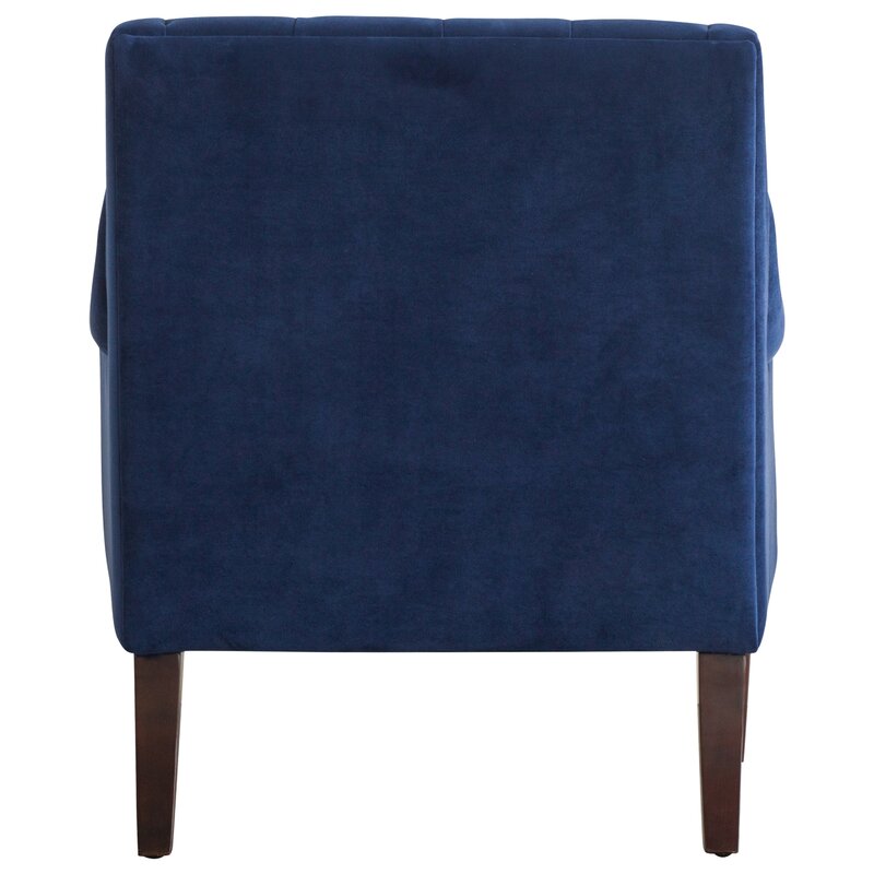 30'' Wide Tufted Armchair Distinctive Silhouette Recessed Arms a Button Tufted Back