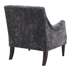 30'' Wide Tufted Armchair Solid and Engineered Wood Frame is Wrapped in Velvet Upholstery